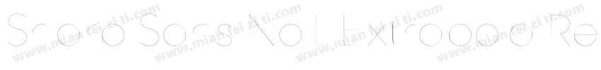 Sharp Sans No1 Extrabold Regular字体转换